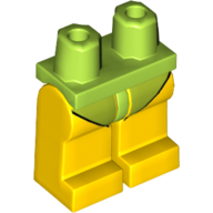 Lego Hips and Yellow Legs with Lime Swimming Trunks/Suit print / Lime