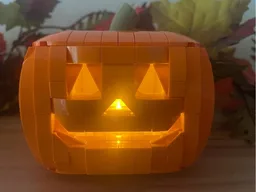 Halloween pumpkins with light
