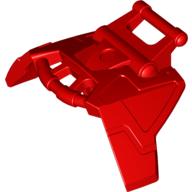 Lego Large Figure Chest Cover, Armour with Angled Bar on Top and Straight Bar on Bottom / Red