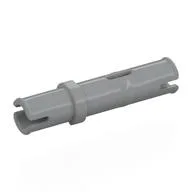 Technic Pin Long without Friction Ridges, with Anti-Roll Notch / Light Bluish Gray