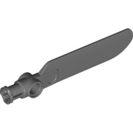 Lego Technic Rotor Blade Small with Hole and Axle Connector End / Dark Bluish Gray