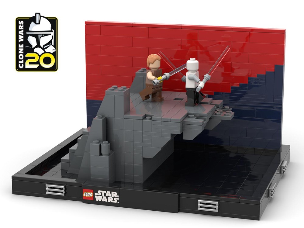 Lego Anakin vs Ventress - Duel on Yavin 4 Diorama