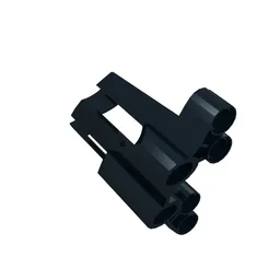 Technic Panel Fairing # 1 Large Short, Large Holes, Side A / Black