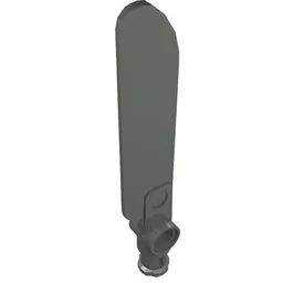 Technic Rotor Blade Small with Hole and Axle Connector End / Dark Bluish Gray