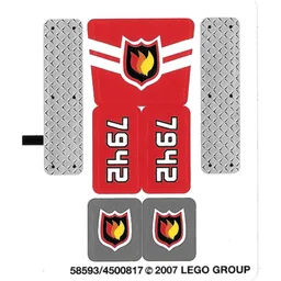 Sticker Sheet for Set 7942-1 / [No Color/Any Color]