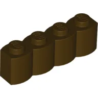 Brick Special 1 x 4 Palisade [aka Log] / Dark Brown