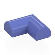 Lego Brick Curved 2 x 2 x 2/3 Double, Corner, No Studs / Blue Violet
