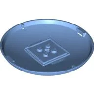 Pod, Bottom Cap 9 x 9 x 1 X-Pod / Medium Blue