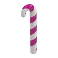 Candy Cane with Magenta Stripes Pattern