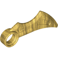 Lego Wing / Blade 1 x 4 with Pin Hole / Pearl Gold