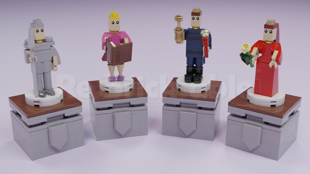 Lego Medieval Statues