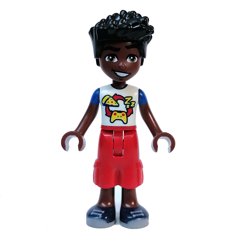 Lego Zac - White Top, Red Cargo Pants