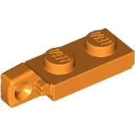 Hinge Plate 1 x 2 Locking with 1 Finger On End, with Groove / Orange