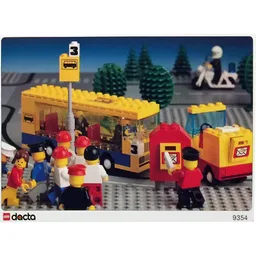 Activity Sheet, for Set 9354 - Street Scene with School Bus / [No Color/Any Color]