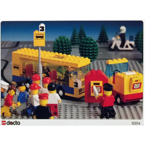 Lego Activity Sheet, for Set 9354 - Street Scene with School Bus / [No Color/Any Color]