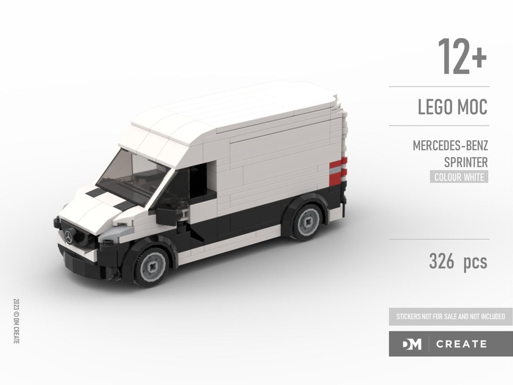 Lego Mercedes-Benz Sprinter white van