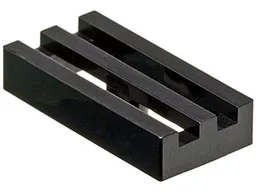 Tile Special 1 x 2 Grille without Bottom Groove