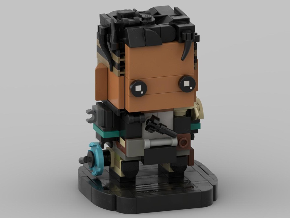 Lego Mad Maggie from Apex Legends in LEGO Brickheadz