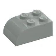 Brick Curved 2 x 3 / Light Gray