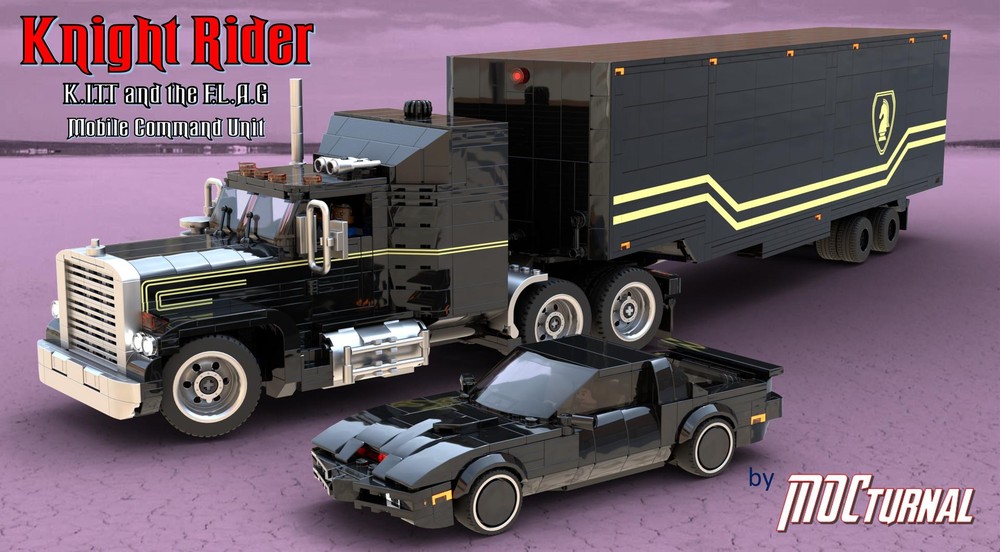 Lego MOCturnal Knight Rider: KITT And the FLAG Mobile Command Unit