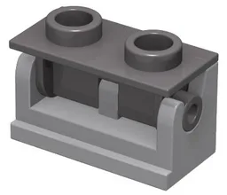 Hinge Brick 1 x 2 with Dark Bluish Gray Top Plate (3937 / 3938)