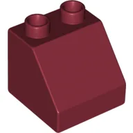 Duplo Brick 2 x 2 Slope 45° / Dark Red