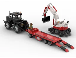 Low loader/ Flatbed trailer/ Tieflader