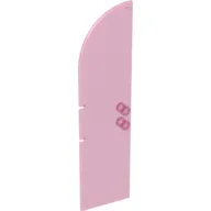 Door 1 x 4 x 11 1/3 Arched Top / Glitter Trans-Dark Pink