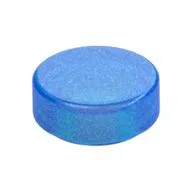 Tile Round 1 x 1 / Opal Trans-Dark Blue