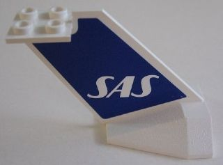 Lego Tail Wedge with SAS Logo Pattern on Both Sides (Stickers) - Set 4032-2
