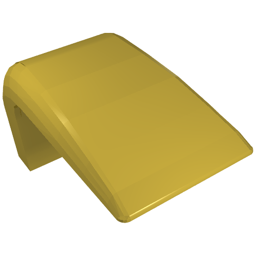 Lego Fabuland, Car Roof, Fixed Curve / Yellow