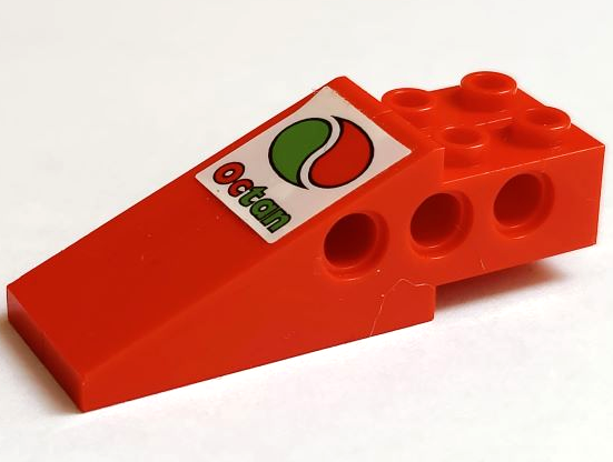 Lego Stickered Assembly 6 x 2 x 1 2/3 with Octan Logo Pattern (Sticker) - Set 5533