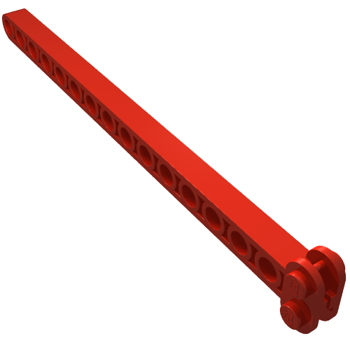 Lego Crane Arm Centre, 16 x 2 x 1 / Red