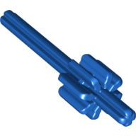 Lego Duplo Technic Axle 5L with Paddle Wheel Gear 8 Tooth / Blue