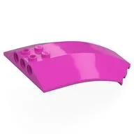 Windscreen 8 x 6 x 2 Curved / Dark Pink