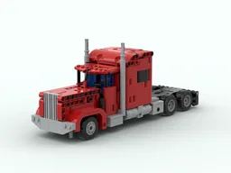 Manual Micro Peterbilt 389 with Sleeper - 1/35 Scale
