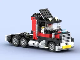 Black cat truck 5571 Minifigure scale