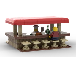 Minifig scale modular ramen shop