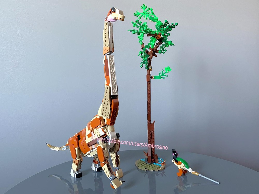Lego 31150 Giraffatitan brancai (minifig scale)