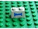 Brick 1 x 2 with Train Sleeping Car Blue Bed Pattern (Sticker) - Sets 4558 / 10001