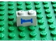 Lego Brick 1 x 2 with Train Sleeping Car Blue Bed Pattern (Sticker) - Sets 4558 / 10001