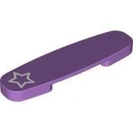Duplo Train Action Plate with White Star Print / Medium Lavender