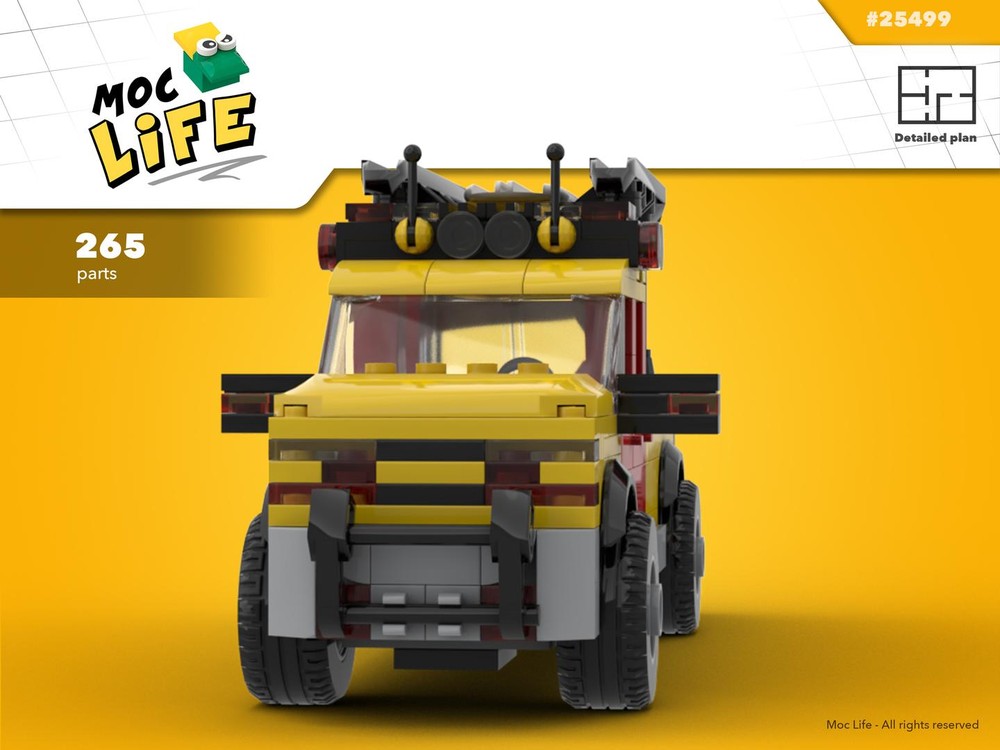 Lego Chevrolet Silverado 1500 quad cab long bed lifeguard