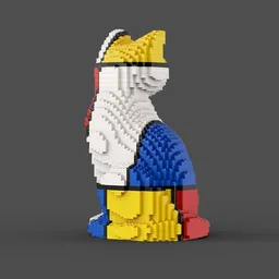 Mondrian cat