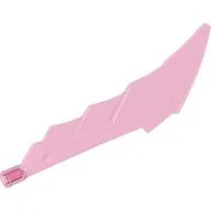 Large Figure Weapon Sword with Axle Connector / Trans-Dark Pink