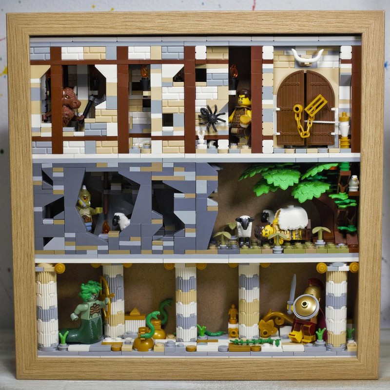 Lego Greek Mythology in frame