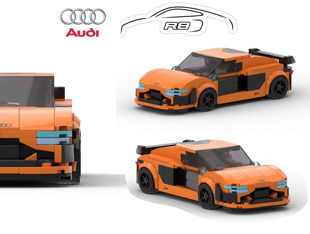 Lego AUDI R8 V10 Orange & Black version