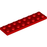 Plate 2 x 8 / Red