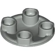Plate Round 2 x 2 with Rounded Bottom [Boat Stud] / Light Gray