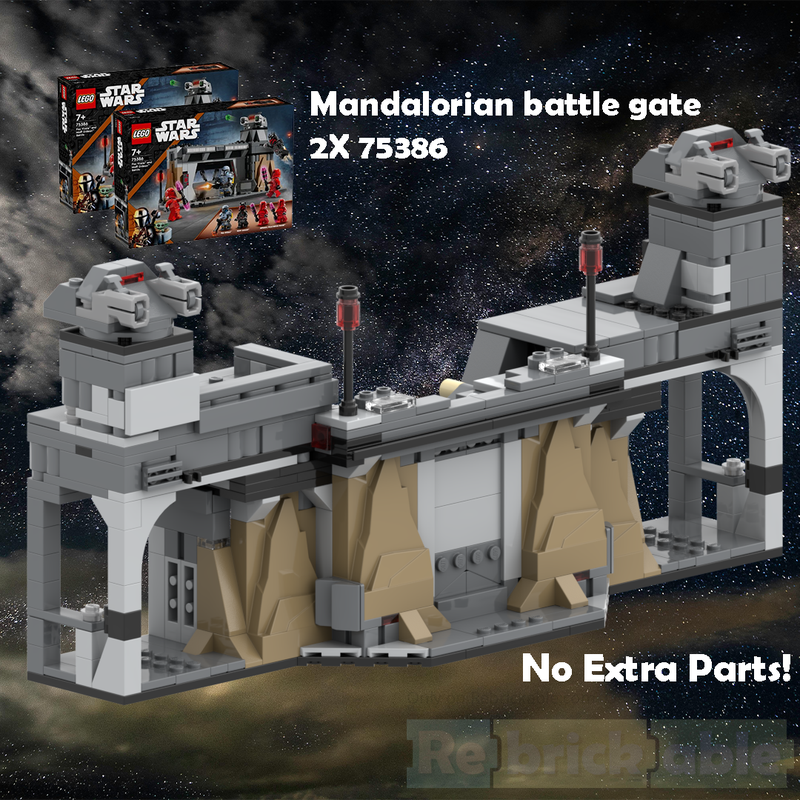 Lego 2X 75386 Mandalorian battle gate